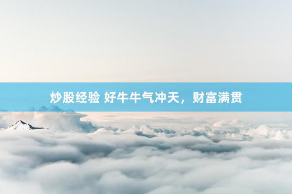 炒股经验 好牛牛气冲天，财富满贯