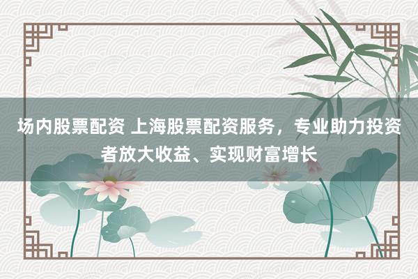 场内股票配资 上海股票配资服务，专业助力投资者放大收益、实现财富增长