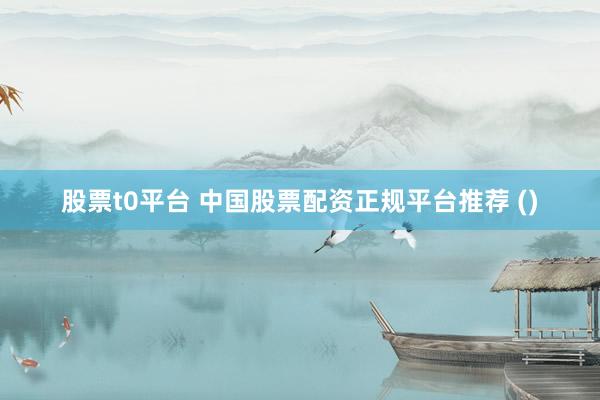 股票t0平台 中国股票配资正规平台推荐 ()