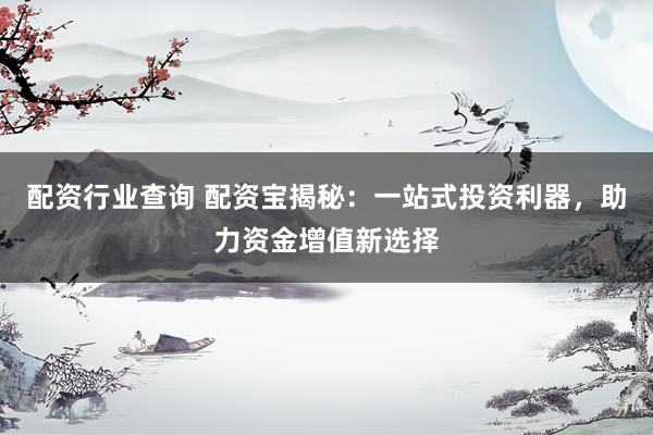配资行业查询 配资宝揭秘：一站式投资利器，助力资金增值新选择