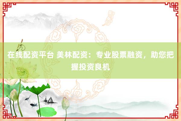 在线配资平台 美林配资：专业股票融资，助您把握投资良机